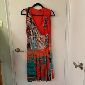 Save the Queen v-neck sleeveless summer dress